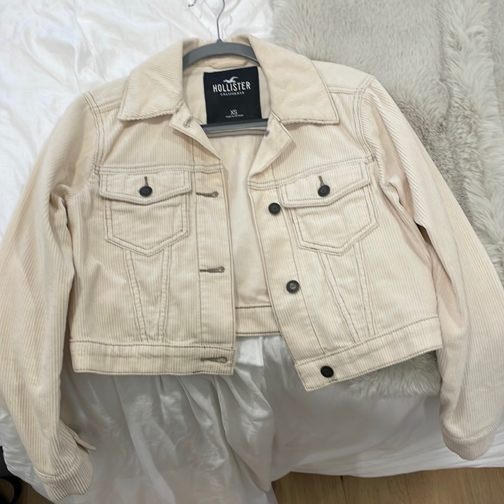 Corduroy Cream Jacket - XS fits like a S